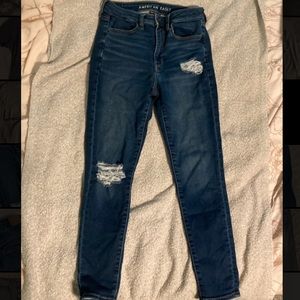 American Eagle distressed high rise Jeggings